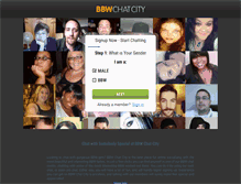 Tablet Screenshot of bbwchatcity.com